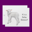 Lamb Baby Shower Invitation
