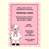 Lamb  Baby Shower Invitation invitations