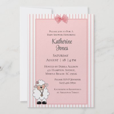 Babyworld on Lamb Baby Shower Invitations By Babyworld