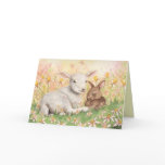 "Lamb &amp; Bunny" Card