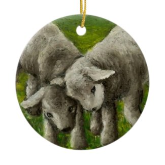 lamb fight ornament