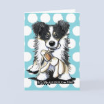 Lamb Lover Border Collie Greeting Card