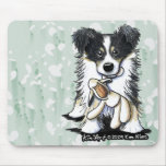 Lamb Lover Border Collie Mousepad