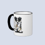 Lamb Lover Border Collie Mug