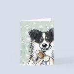 Lamb Lover Border Collie Note Card