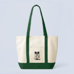 Lamb Lover Border Collie Tote Bag