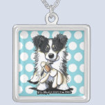 Lamb Lover Square Necklace
