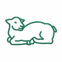 Lamb Outline embroidered shirts