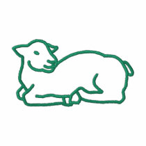Lamb Outline embroidered shirts