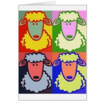 Lamb Pop Art cards by marlensma Lamb Pop Art cards