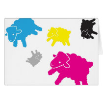 Lamb Starr Multicolor Blank Card