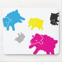 Lamb Starr Multicolor Mousepad