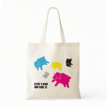 Lamb Starr Multicolor Stitch 'N Beach Tote bags by StephHW Lamb Starr Multicolor Stitch 'N Beach Tote bags