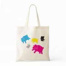Lamb Starr Multicolor Tote bags by StephHW Lamb Starr Multicolor Tote bags