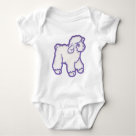 infant_creeper - A purple baby lamb in an embroidery design. This design is fully customizable. Choose your favorite apparel and color, even put some text on it.