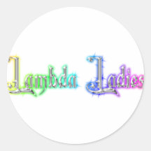 Lambda Ladies Stickers