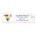Lambda Players Bumper Sticket bumper stickers by theatricalguy Lambda Players Bumper Sticket bumper stickers