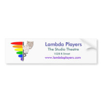 Lambda Players Bumper Sticket bumper stickers by theatricalguy Lambda Players Bumper Sticket bumper stickers