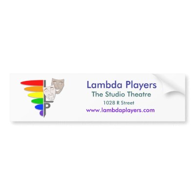 Lambda Players Bumper Sticket Bumper Sticker by theatricalguy