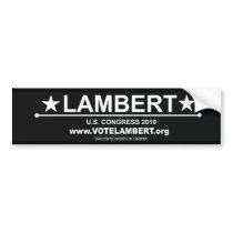 Lambert for Congress Bumper Sticker bumper stickers