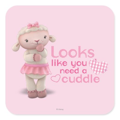 Lambie - Looks Like You Need a Cuddle Sticker