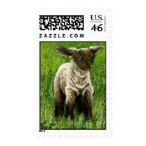 Lambkin postage stamp by Tanya Bond
