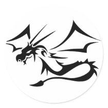 Lambton the Black Dragon stickers by Dragon_Keeper Lambton the Black Dragon stickers