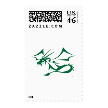 Lambton the Green Dragon Postage Stamp