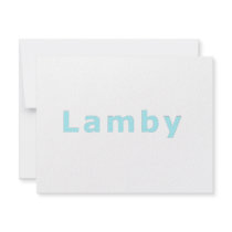 Lamby invitations