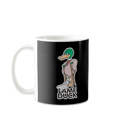 Lame Duck Coffee Mug by doonidesignsanimals