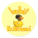 Lame Duck Sarah Palin Resigns Jokes stickers