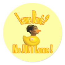 Lame Duck Sarah Palin Resigns Jokes stickers