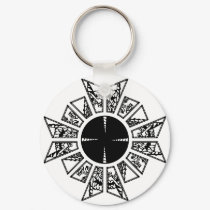 Lament star black keychains