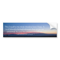 Lamentations 3:21-22 bumper stickers