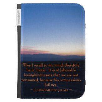 Lamentations 3:21-22 case for kindle