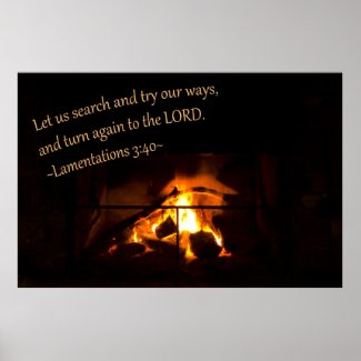 Lamentations 3:40 posters