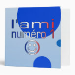 L'Ami Numéro 1 in French Flag Colors for Boys Binder