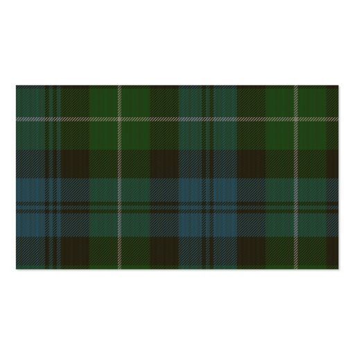 Lamont Tartan Lion Business Card Templates (back side)