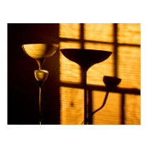 Lamp in Sunset posters