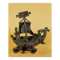 Lamp in the form of a boat posters