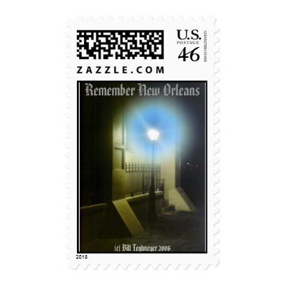 Lamp post in New Orleans Postage Stamps by nyksla