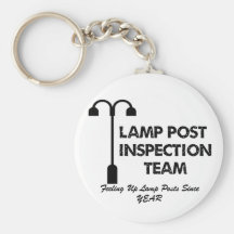 Lamp Post Inspection Team Keychain
