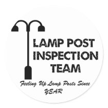 Lamp Post Inspection Team Stickers
