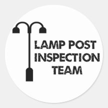 Lamp Post Inspection Team Stickers