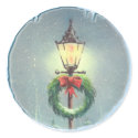 LAMP POST & WREATH by SHARON SHARPE stickers by sharonsharpe LAMP POST & WREATH by SHARON SHARPE stickers