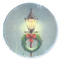LAMP POST & WREATH by SHARON SHARPE stickers by sharonsharpe LAMP POST & WREATH by SHARON SHARPE stickers