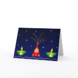 Lamps and Fireworks - Card