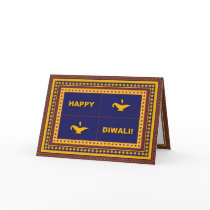 Lamps & Stars Diwali Card