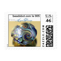 Lampwork Stamp! Limited edition Agua Divina bead