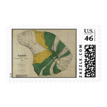Lanai, 1878, Vintage Hawaii Map postage by ZephyrusBooks Lanai, 1878, Vintage Hawaii Map postage